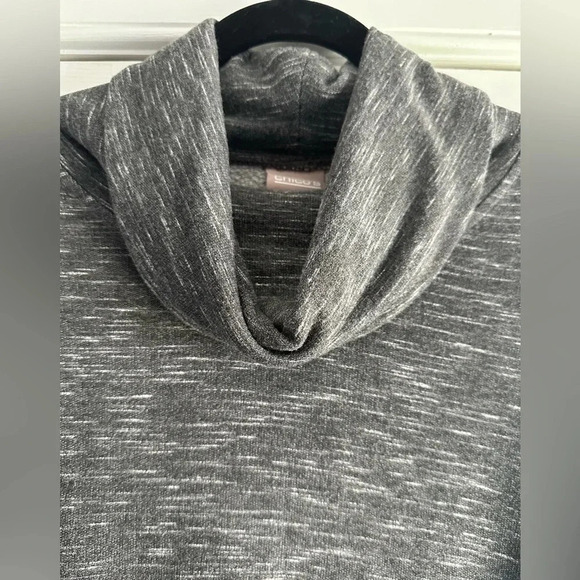 Chico’s women’s cowl neck tunic with front pockets Gray size 0 - Picture 4 of 8